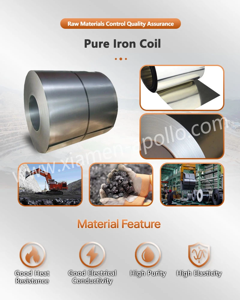 Pure Iron Coil for Relay Iron Yoke Bracket Pure Iron Coil for Relay Iron Yoke Bracket
