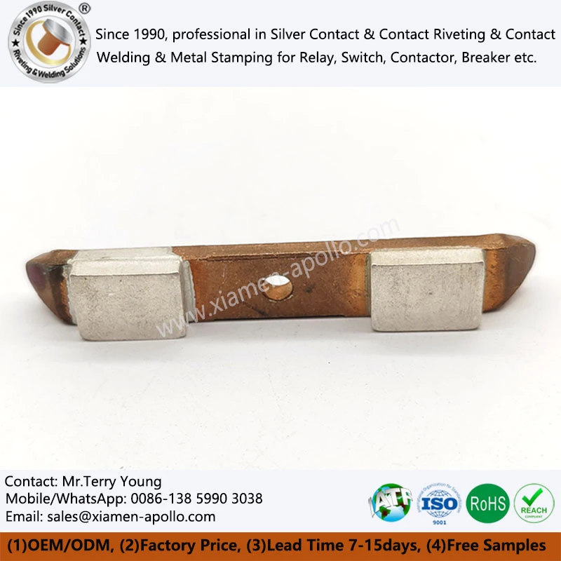 Electrical Contact Brazed Stamping Components Electrical Contact Brazed Stamping Components