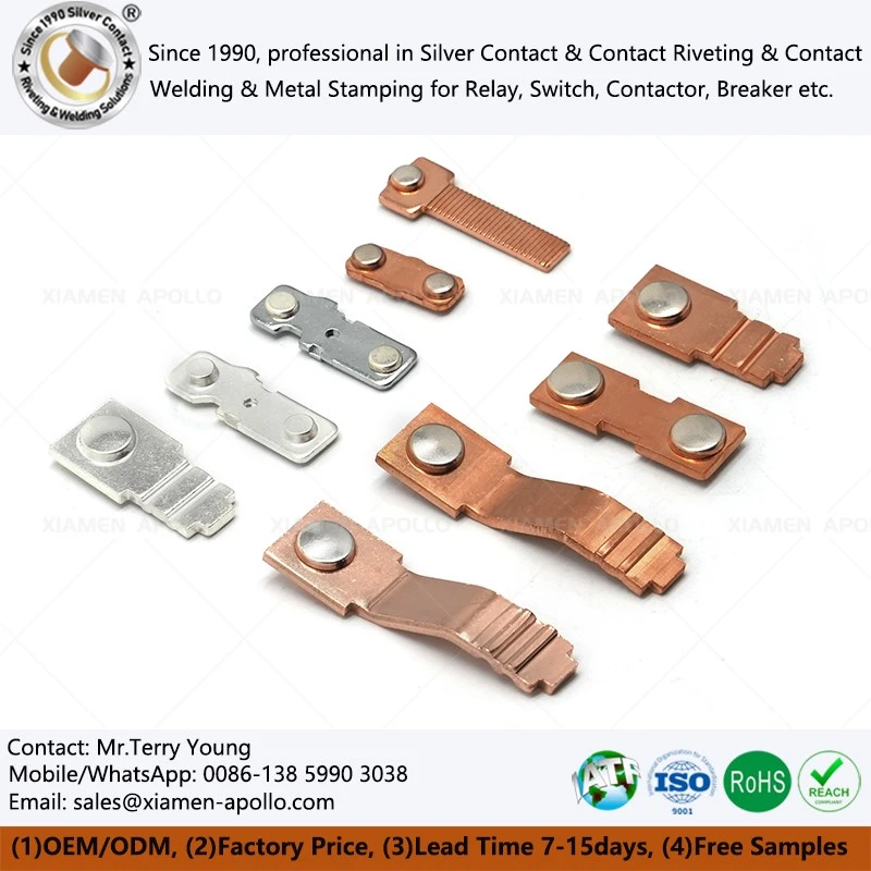 Silver Contact Riveted with Copper Terminal Silver Contact Riveted with Copper Terminal