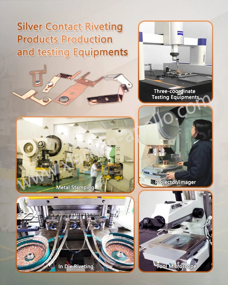 Silver Electrical Riveted Components production and testing equipment Silver Electrical Riveted Components production and testing equipment